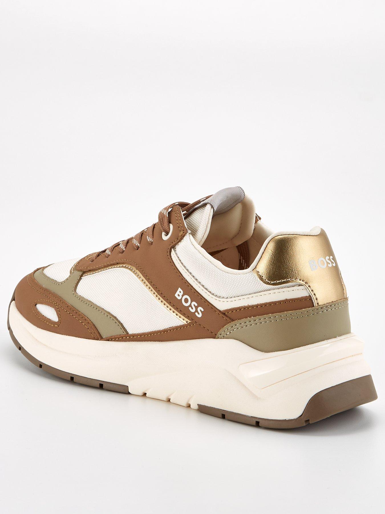 BOSS Skylar Runner Trainer Beige littlewoods