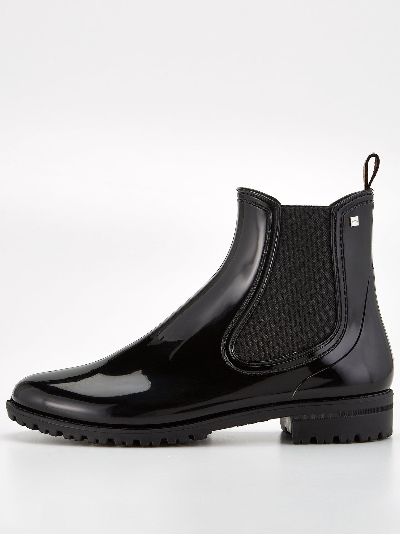 undefined Martha Patent Rain Boot - Black