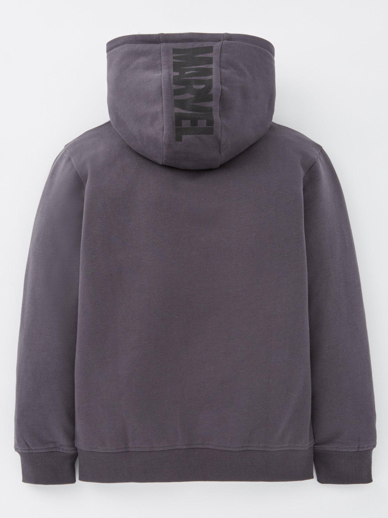 Marvel hoodie grey sale