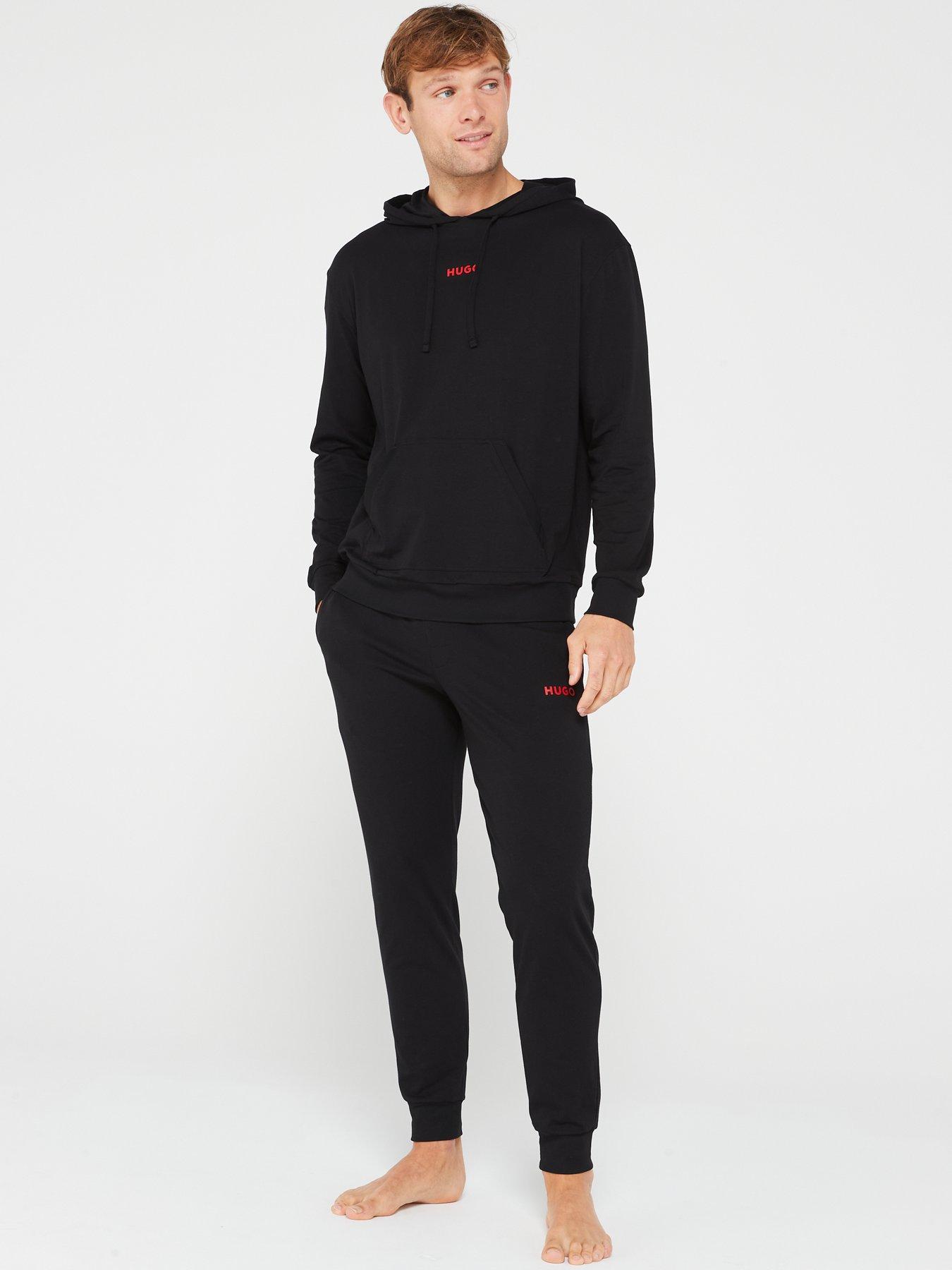 HUGO Bodywear Linked Lightweight Long Pyjama Black littlewoods