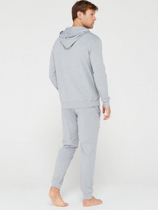 HUGO Bodywear Linked Lightweight Long Pyjama - Grey | littlewoods.com