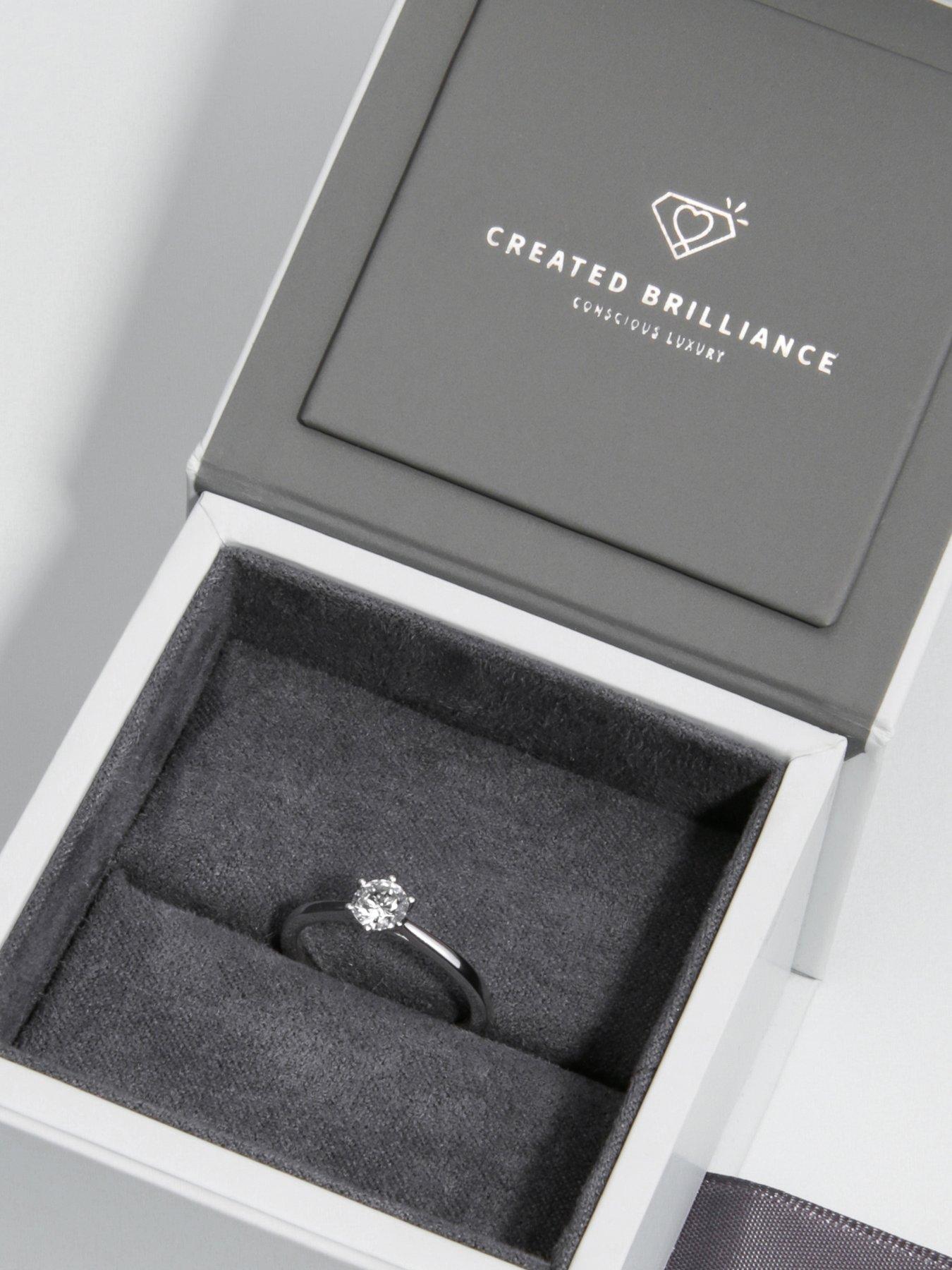  image of created-brilliance-charlotte-9ct-white-gold-050ct-lab-grown-diamond-ring