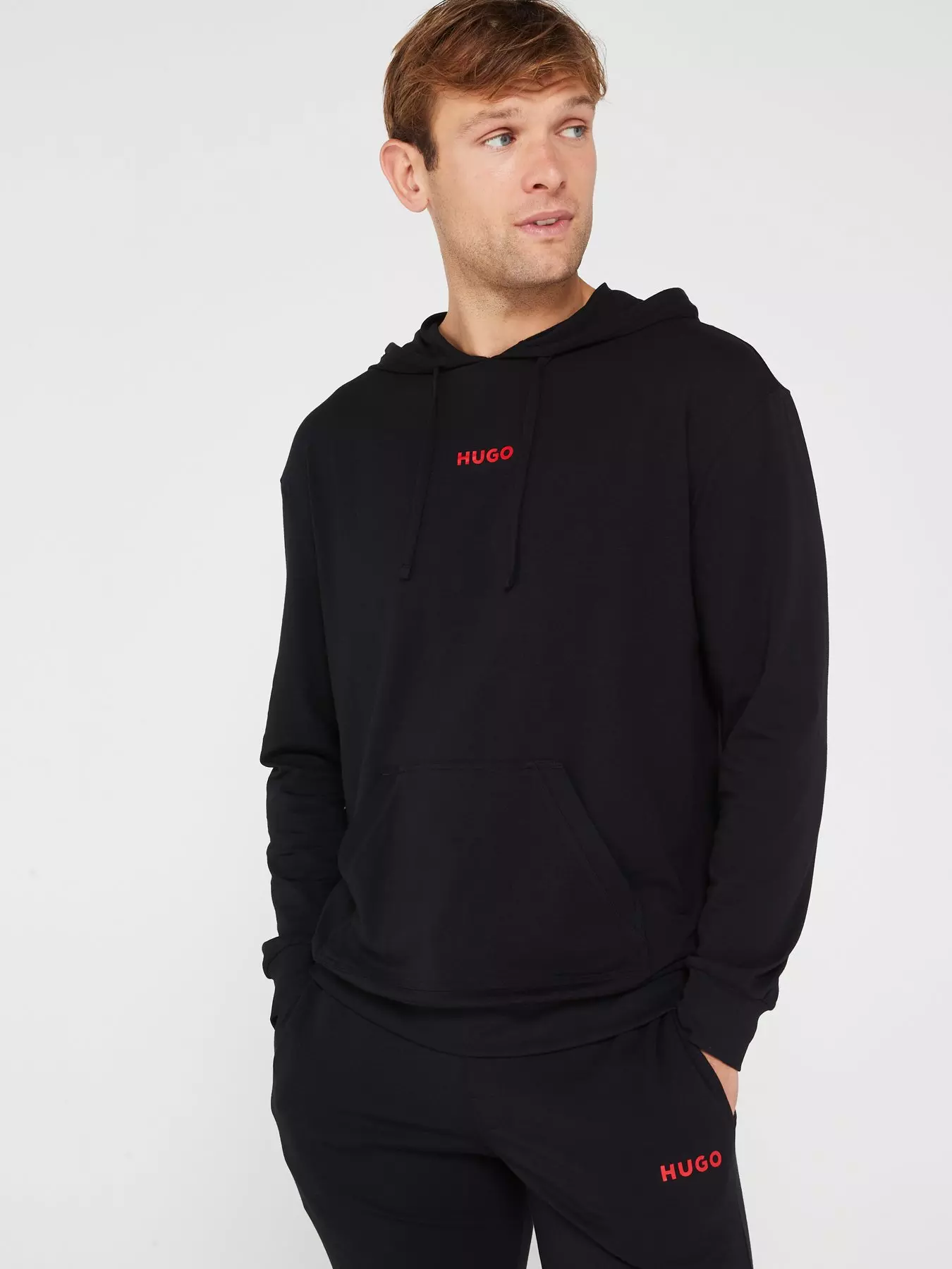 HUGO Men's Flock AOP Hoodie