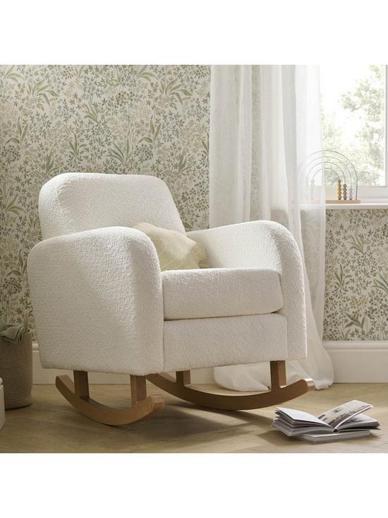 front image of cuddleco-etta-nursing-chair-boucle-off-white