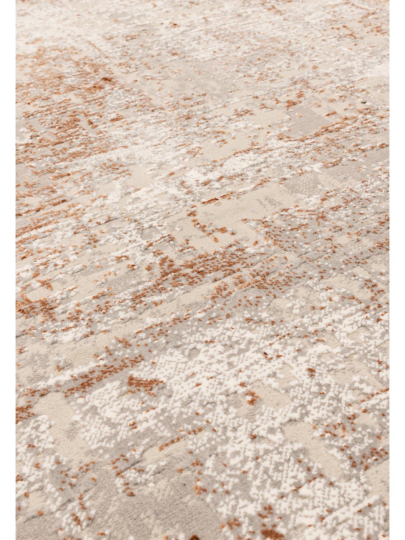 Asiatic Kuza Abstract Border Design Rug | Littlewoods