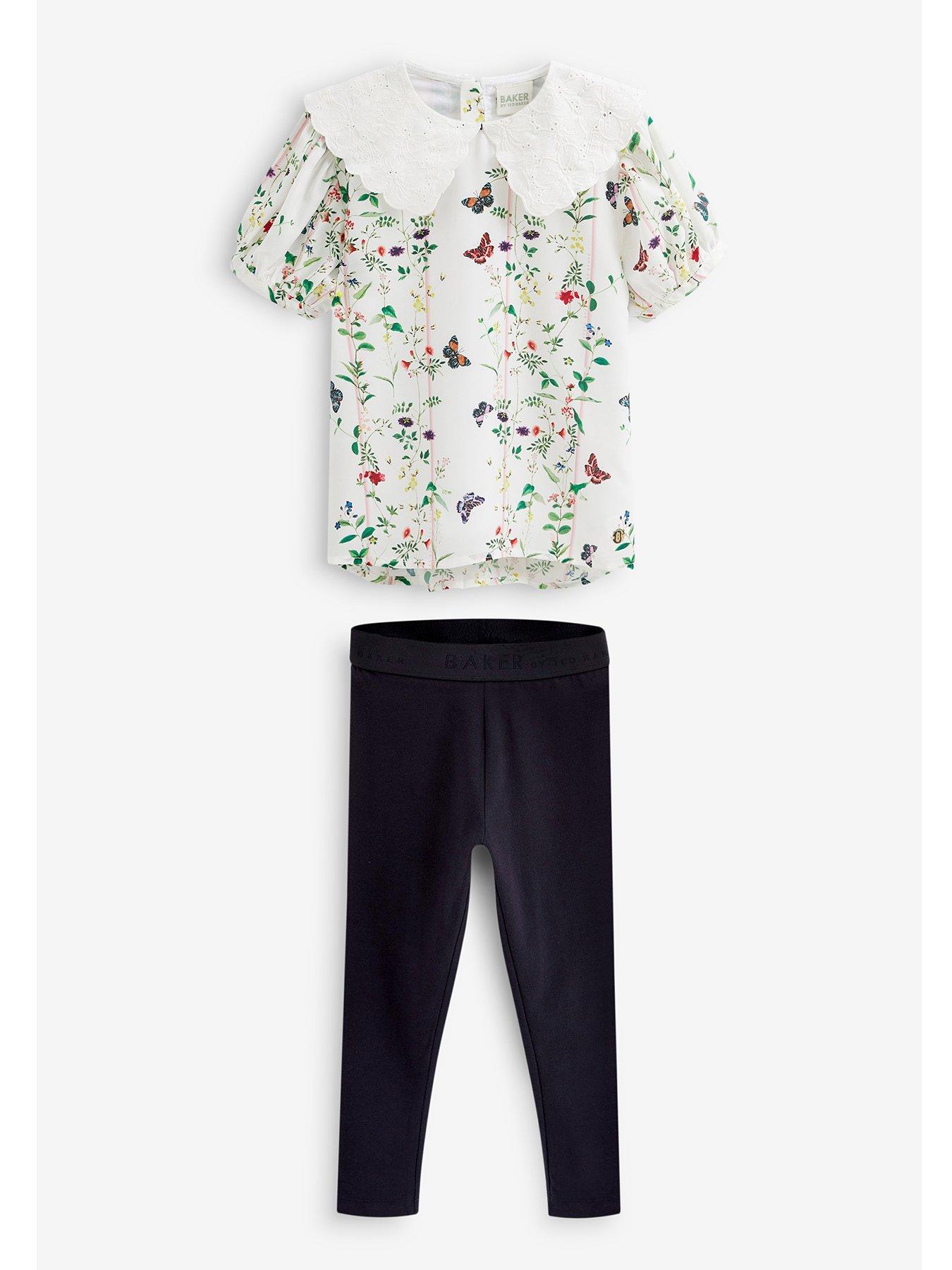 Ted Baker Baker By Ted Baker Older Girls Collar Top And Legging Set