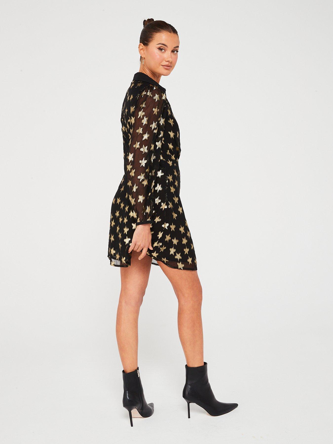 Lurex dot mini dress hotsell