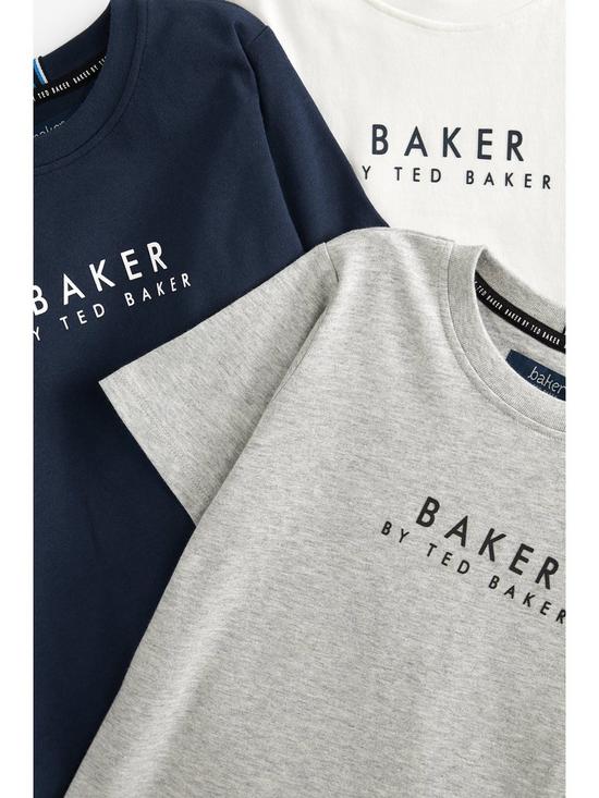 stillFront image of ted-baker-baker-by-ted-baker-older-boys-3pk-tees-multi