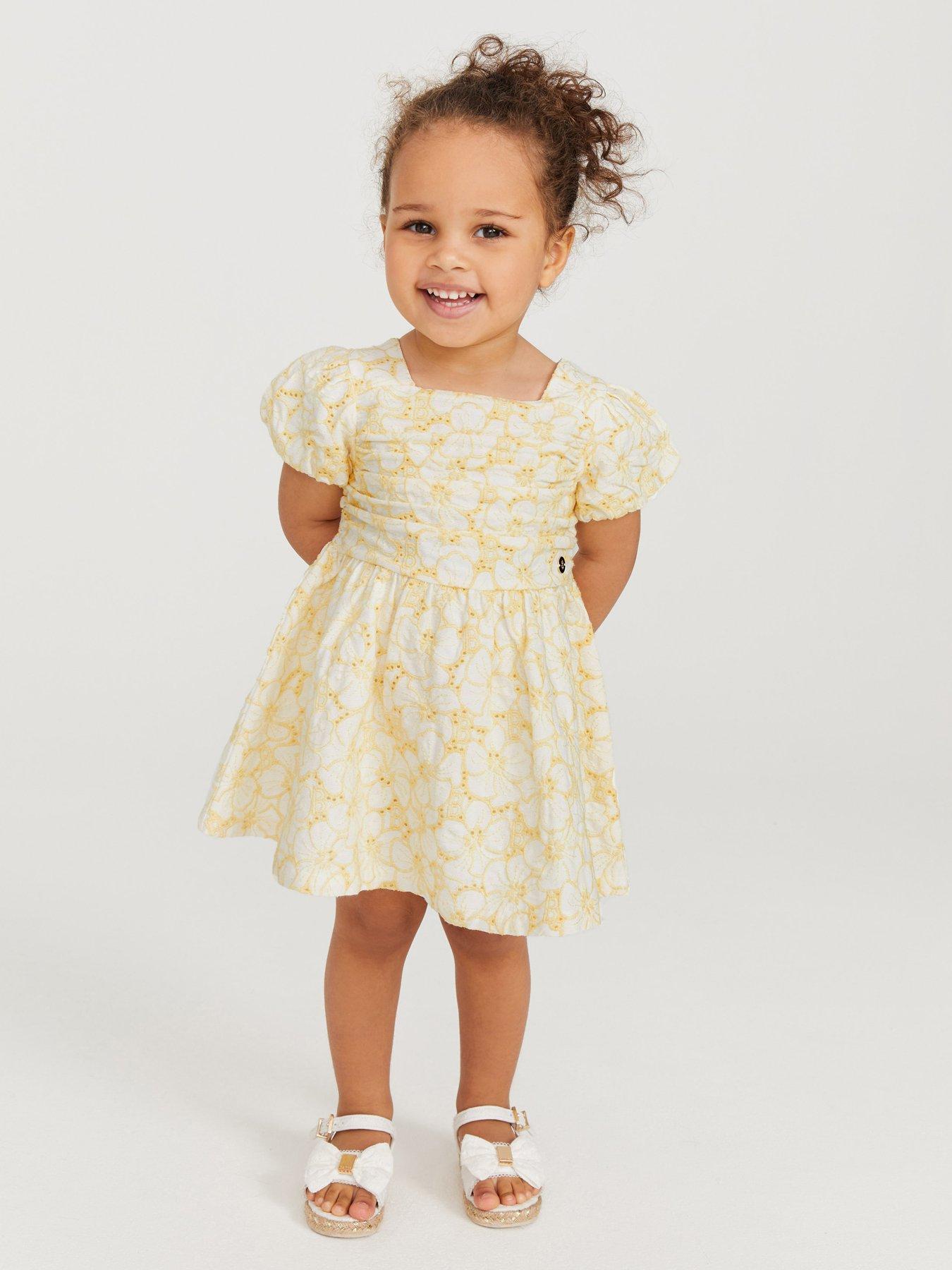 Ted baker girls yellow dress sale