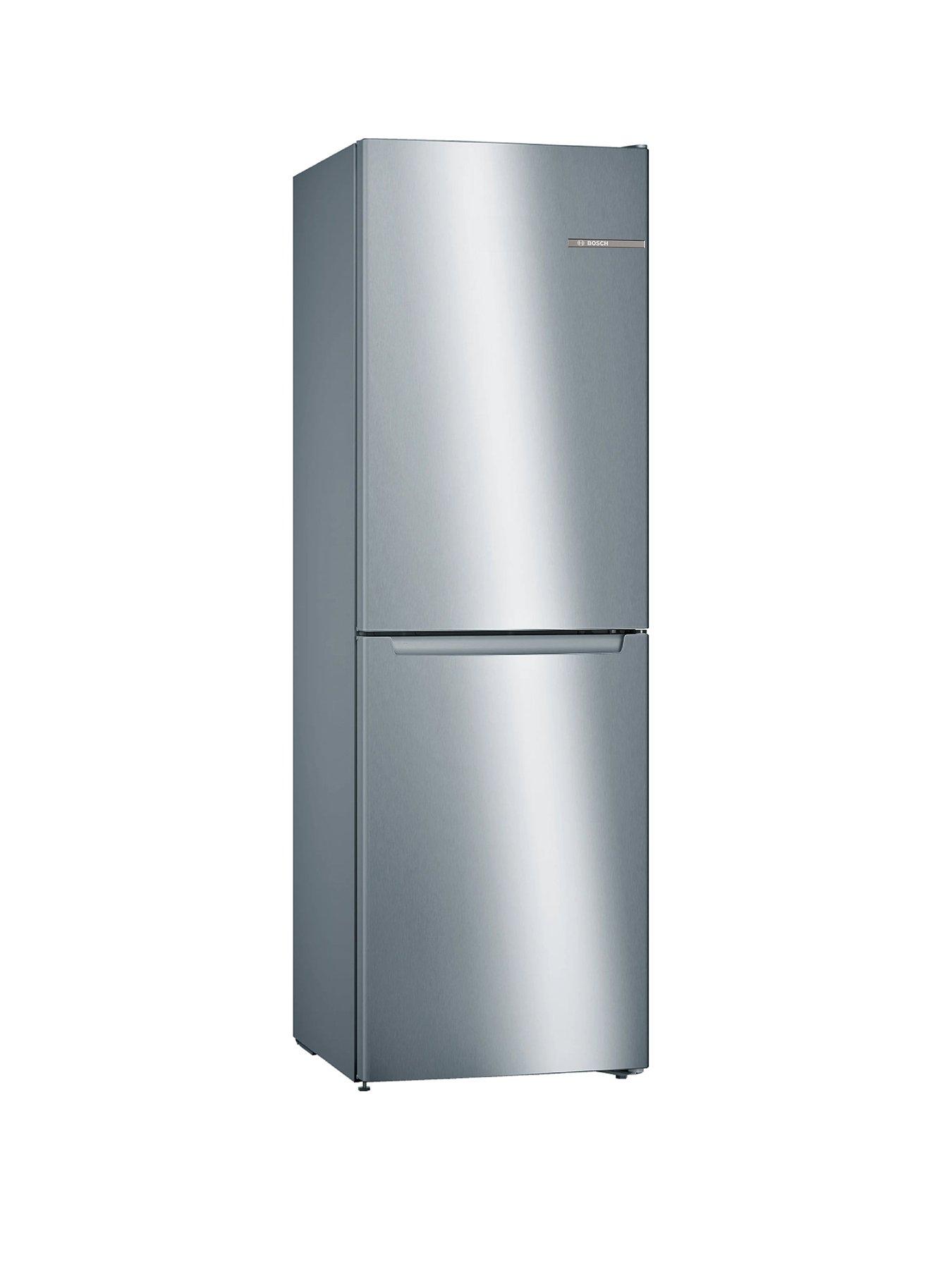 Bosch Series 2 KGN34NLEAG 50/50 Split, No Frost, 60cm Wide Fridge Freezer - Inox