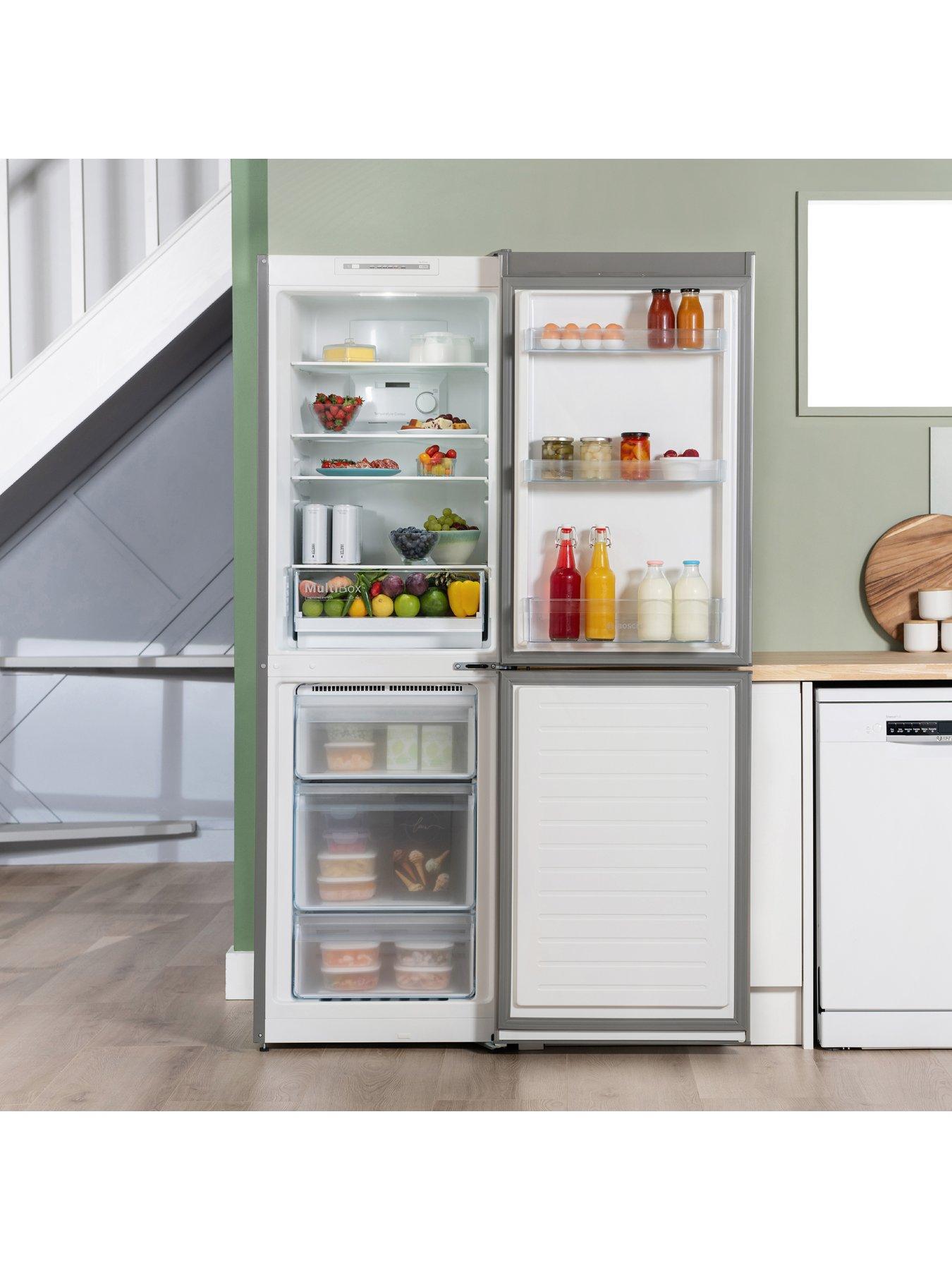  image of bosch-series-2-kgn34nleag-186cm-5050-split-frost-free-fridge-freezer-inox-e-rated