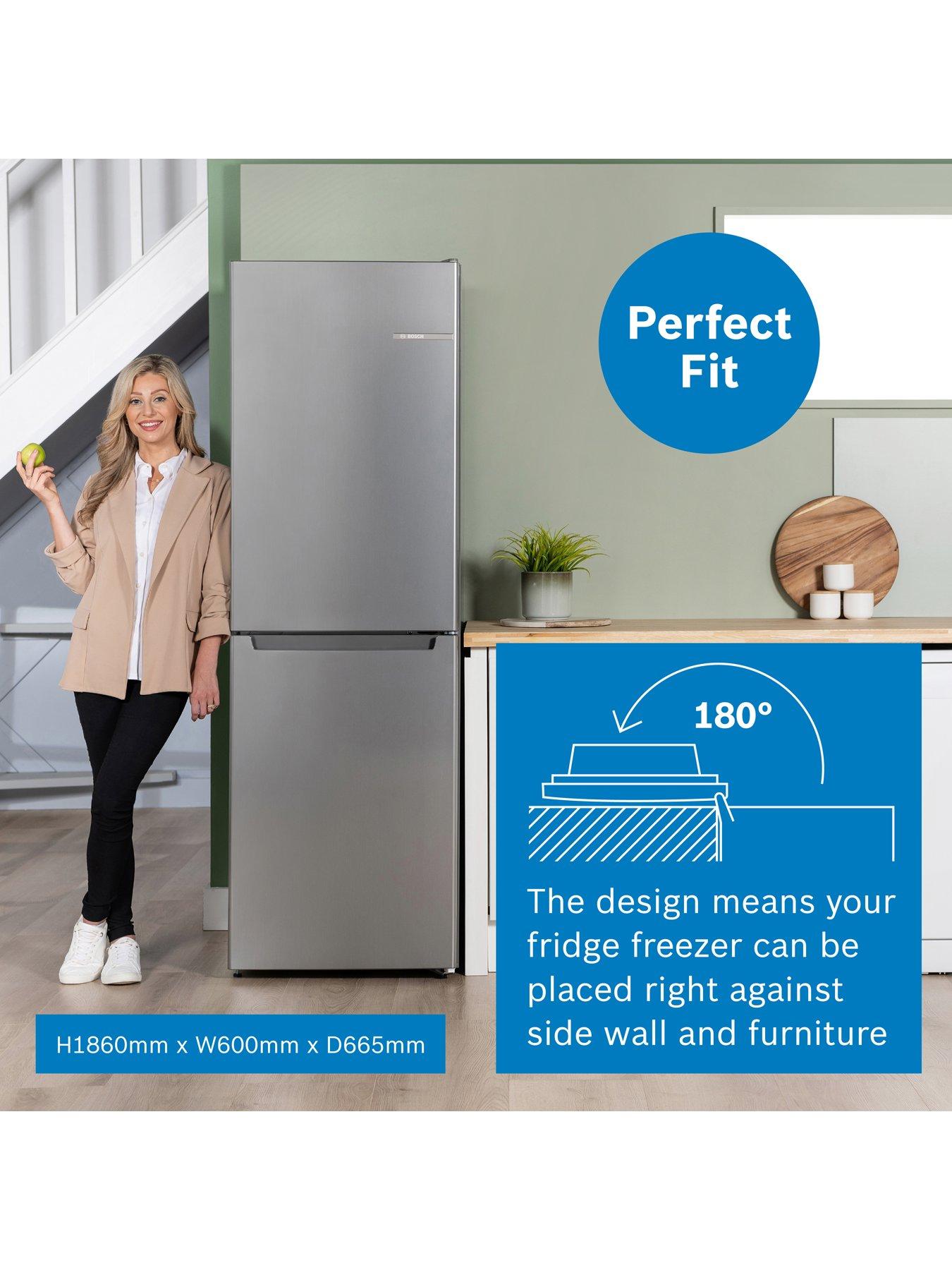  image of bosch-series-2-kgn34nleag-5050-split-no-frost-60cm-wide-fridge-freezer-inox