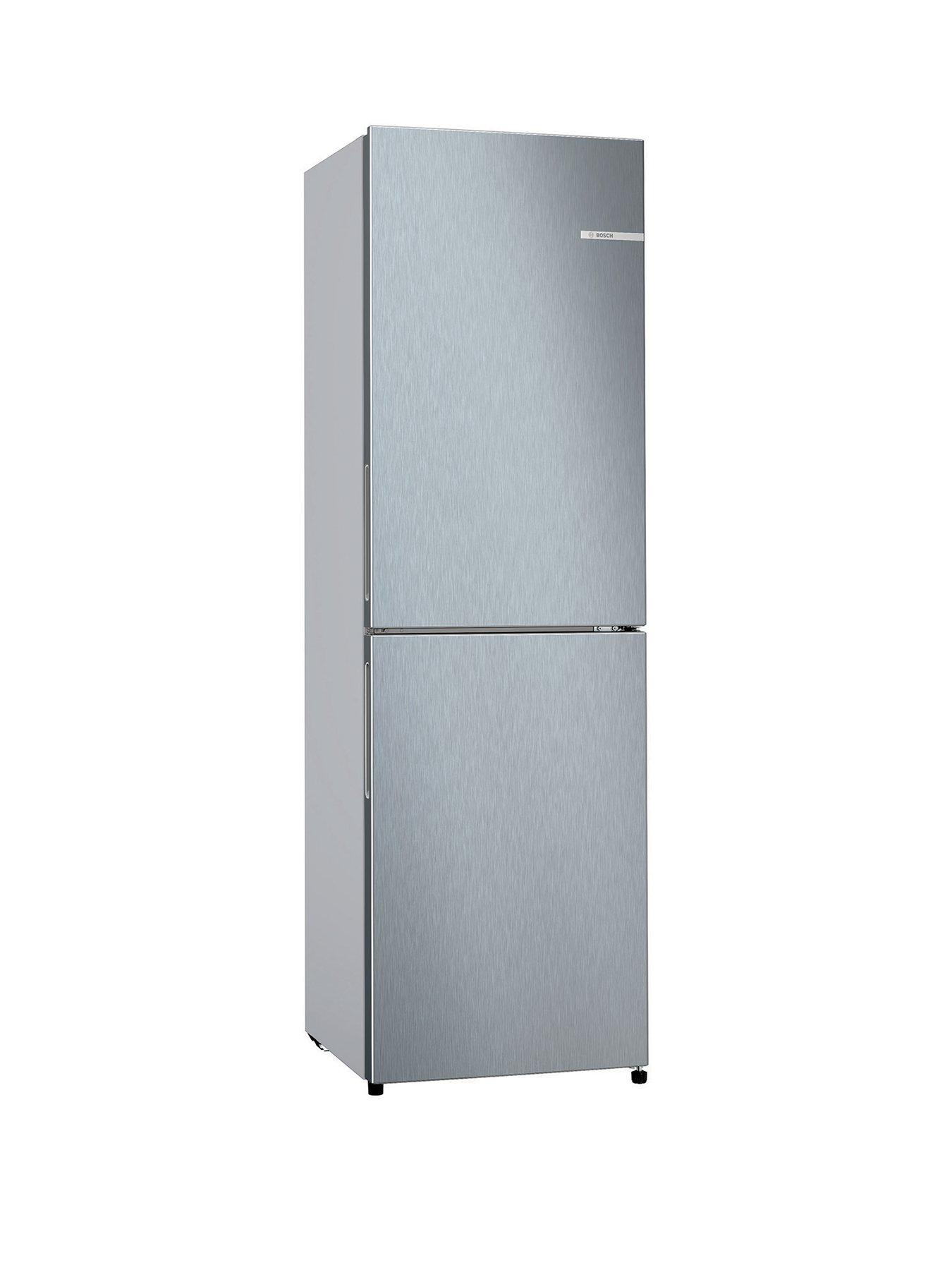 Bosch Series 2 KGN27NLEAG 182cm 50/50 Split, Frost Free Fridge Freezer - Stainless Steel - E Rated