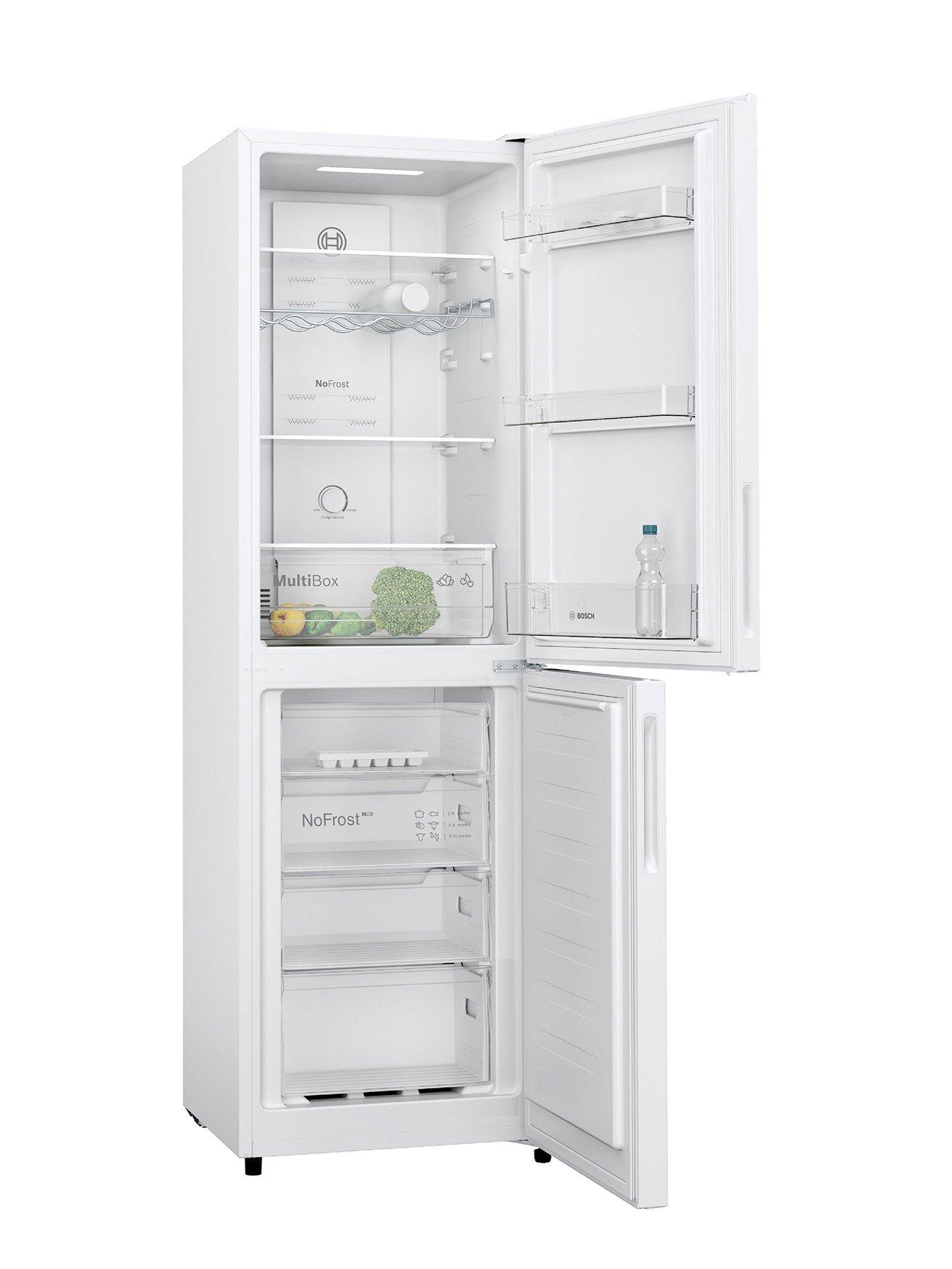  image of bosch-series-2-kgn27nweag-5050-split-no-frost-55cm-wide-fridge-freezer-white