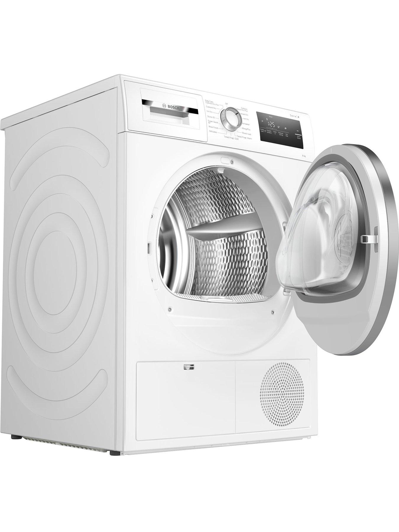  image of bosch-series-4-wtn83203gbnbsp8kg-load-condenser-tumble-dryer-white