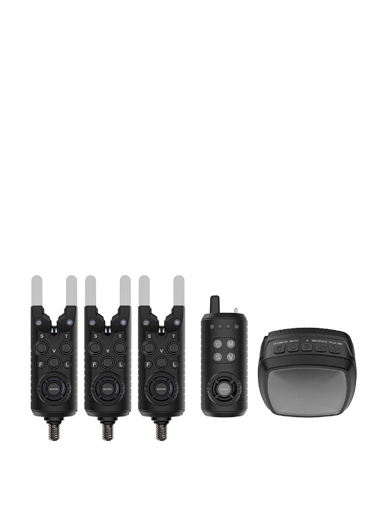 Sonik Gizmo Fishing Bite Alarm Set 3+1 and Bivvy Lamp