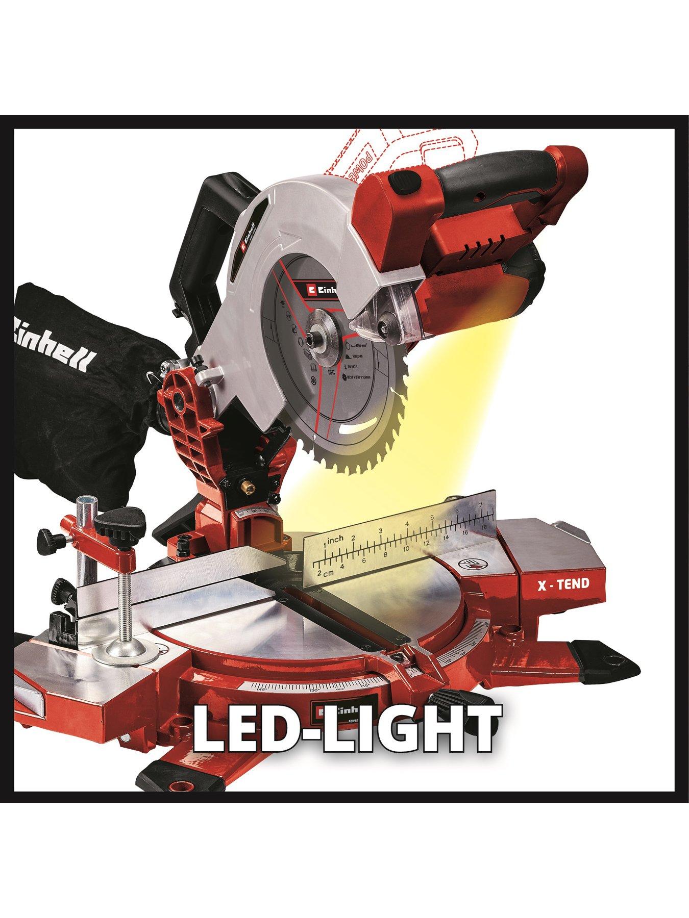  image of einhell-pxc-210mm-cordless-compound-mitre-saw-te-ms-18210-li-solo-18v-without-battery