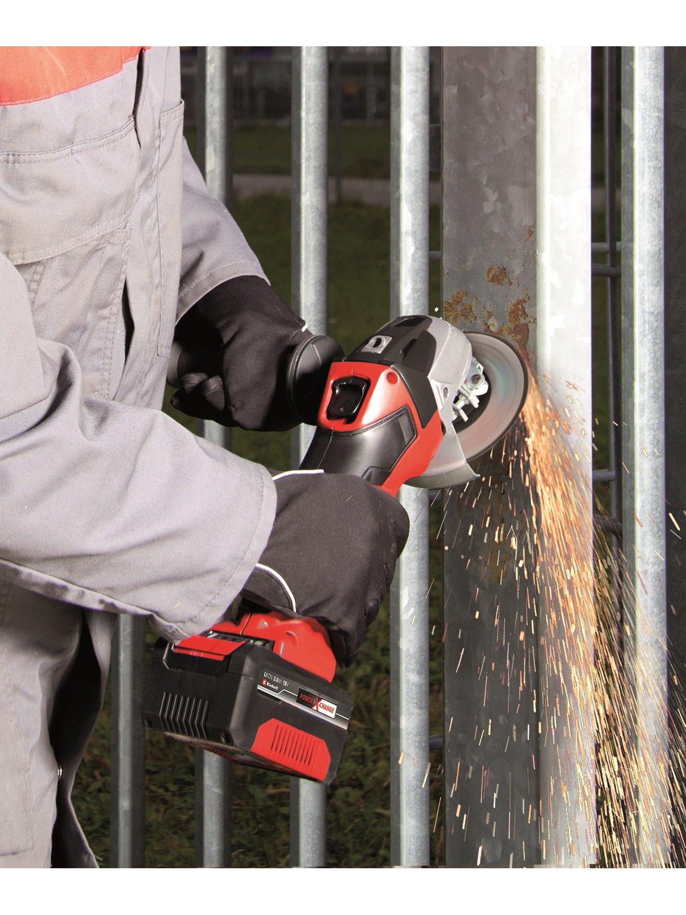  image of einhell-pxc-115mm-cordless-angle-grinder-te-ag-18115-li-solo-18v-without-battery