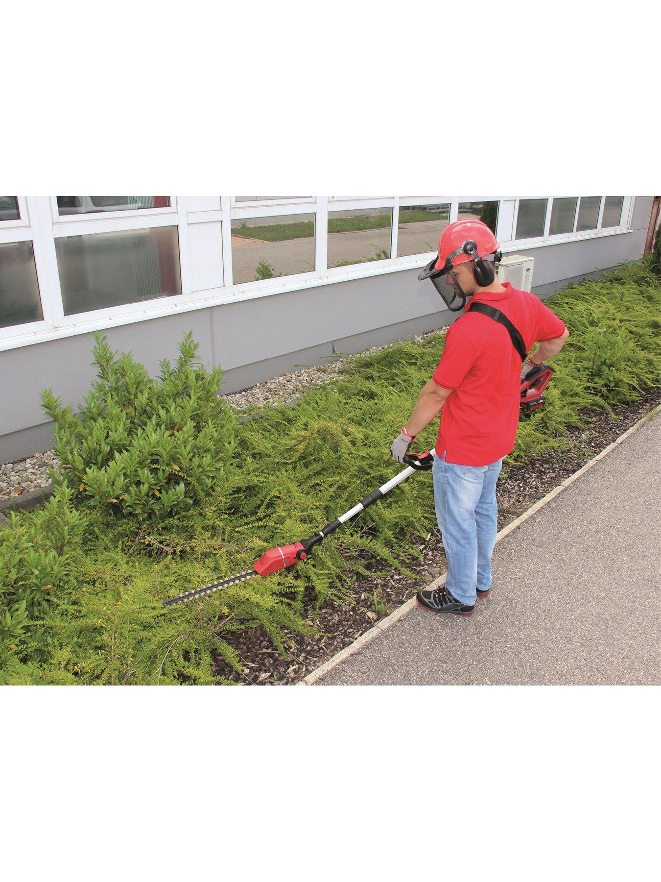  image of einhell-pxc-45cm-high-reach-hedge-trimmer-ge-hh-1845-li-t-kit-18v-includes-battery