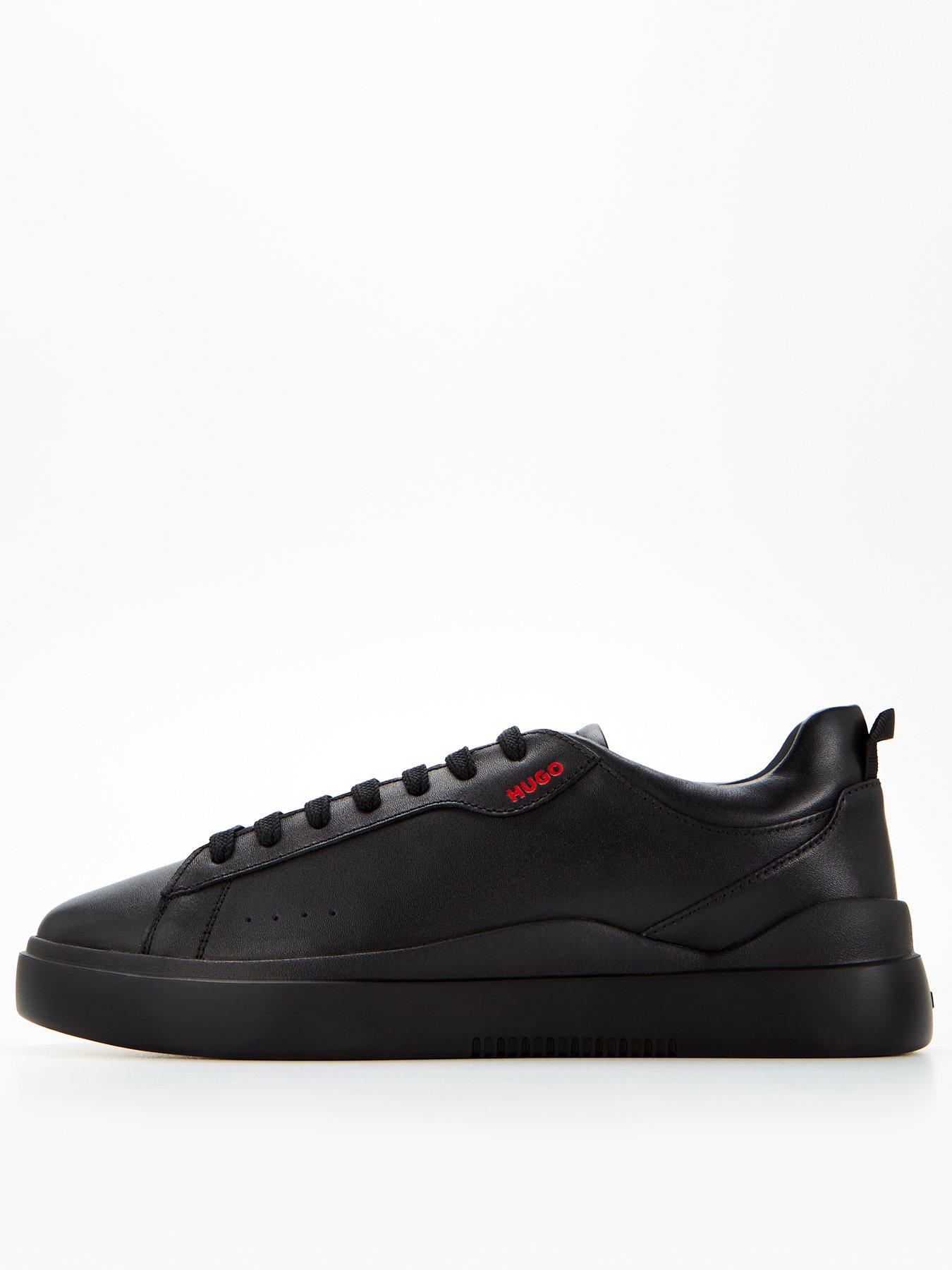 HUGO Blake Leather Trainer - Black