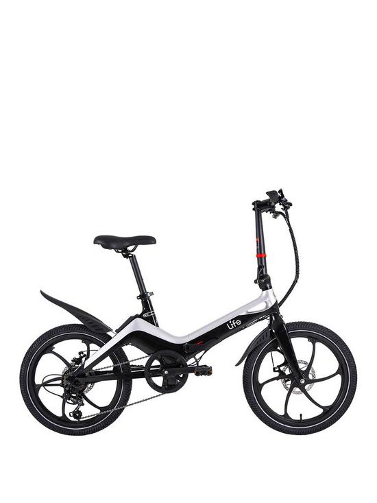 stillFront image of li-fe-flo-silver-unisex-electric-bike