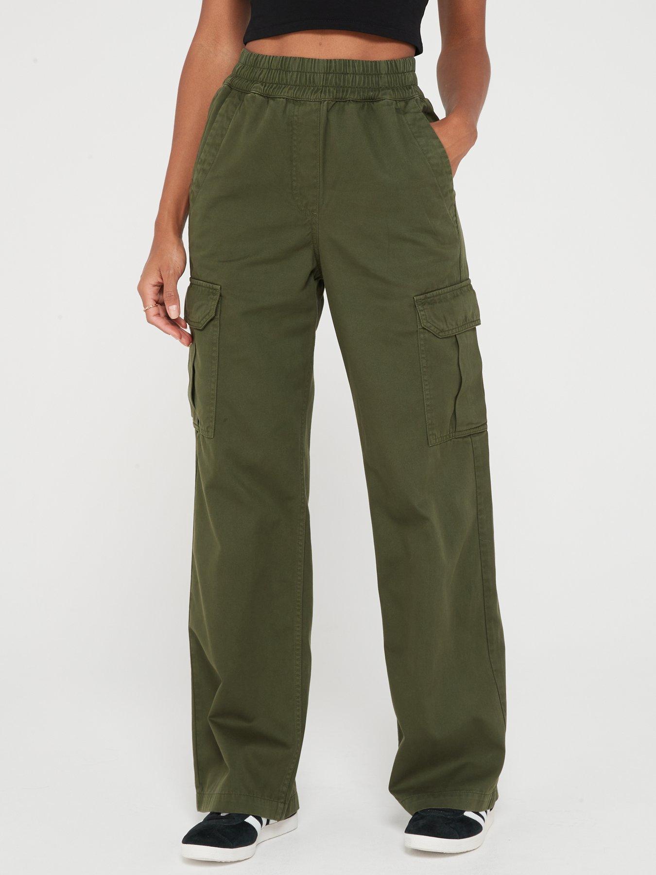 V by Very Lounge Utility Trousers - Dark Khaki | littlewoods.com