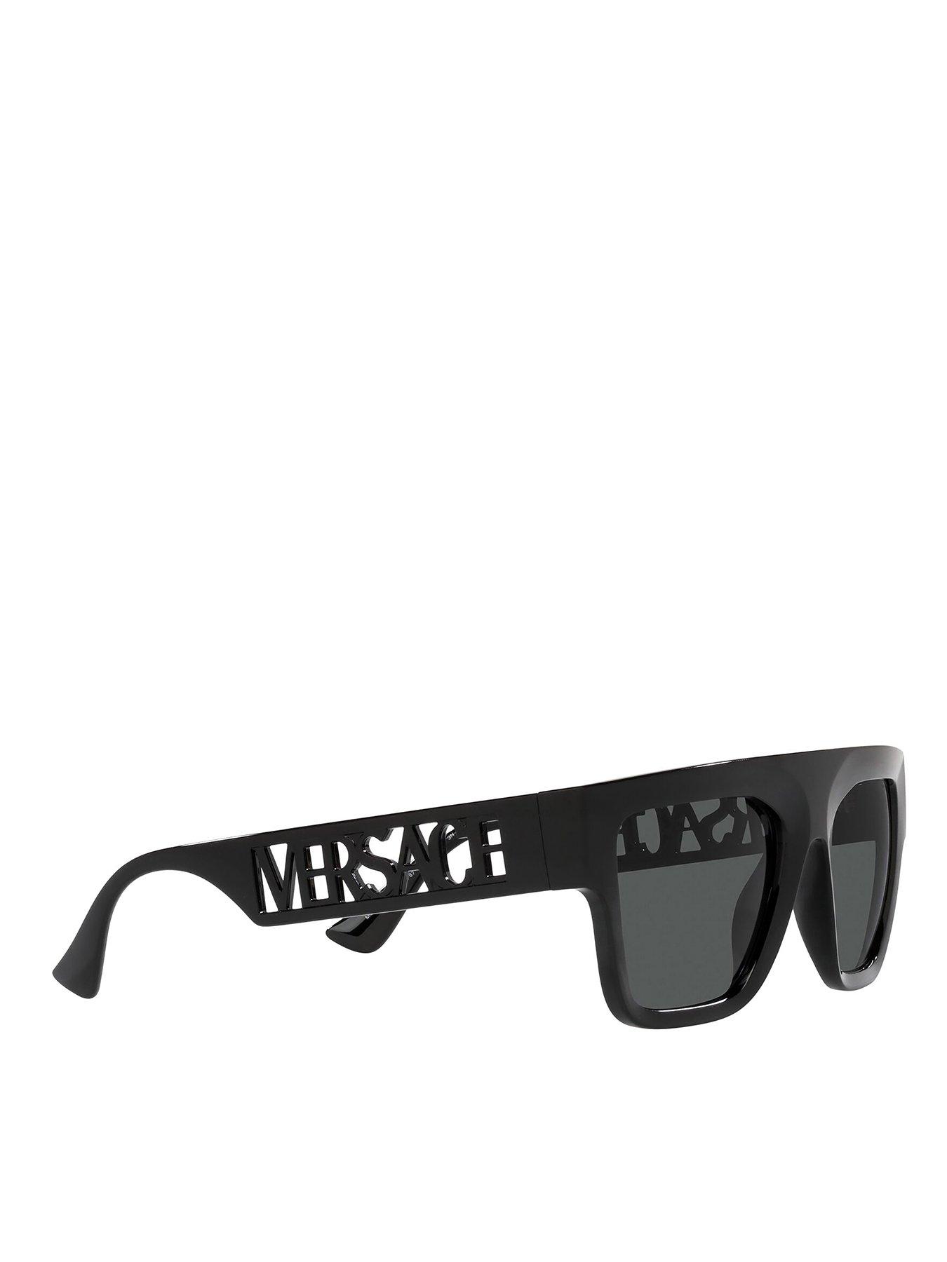 undefined Rectangle Acetate Sunglasses - Black