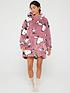  image of v-by-very-ladies-snoopy-hooded-blanket--pink