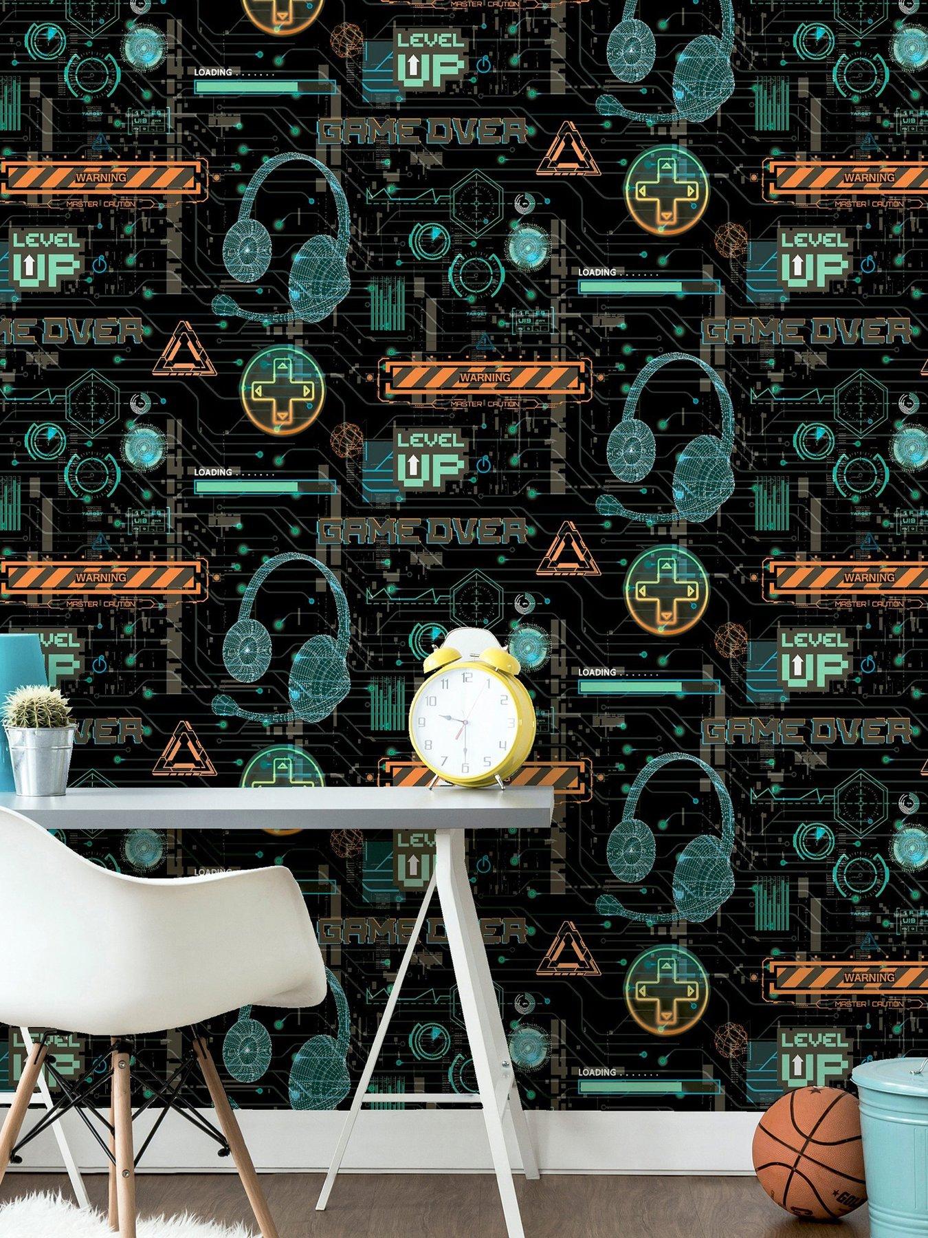  image of arthouse-gamer-multicoloured-wallpaper