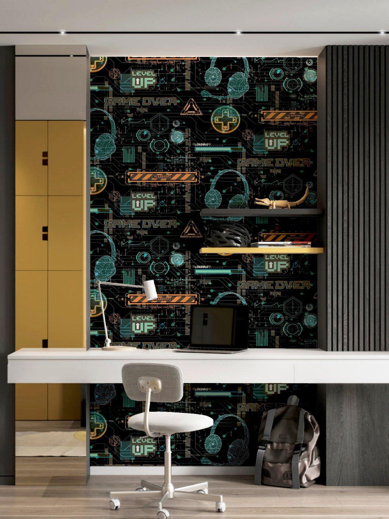  image of arthouse-gamer-multicoloured-wallpaper