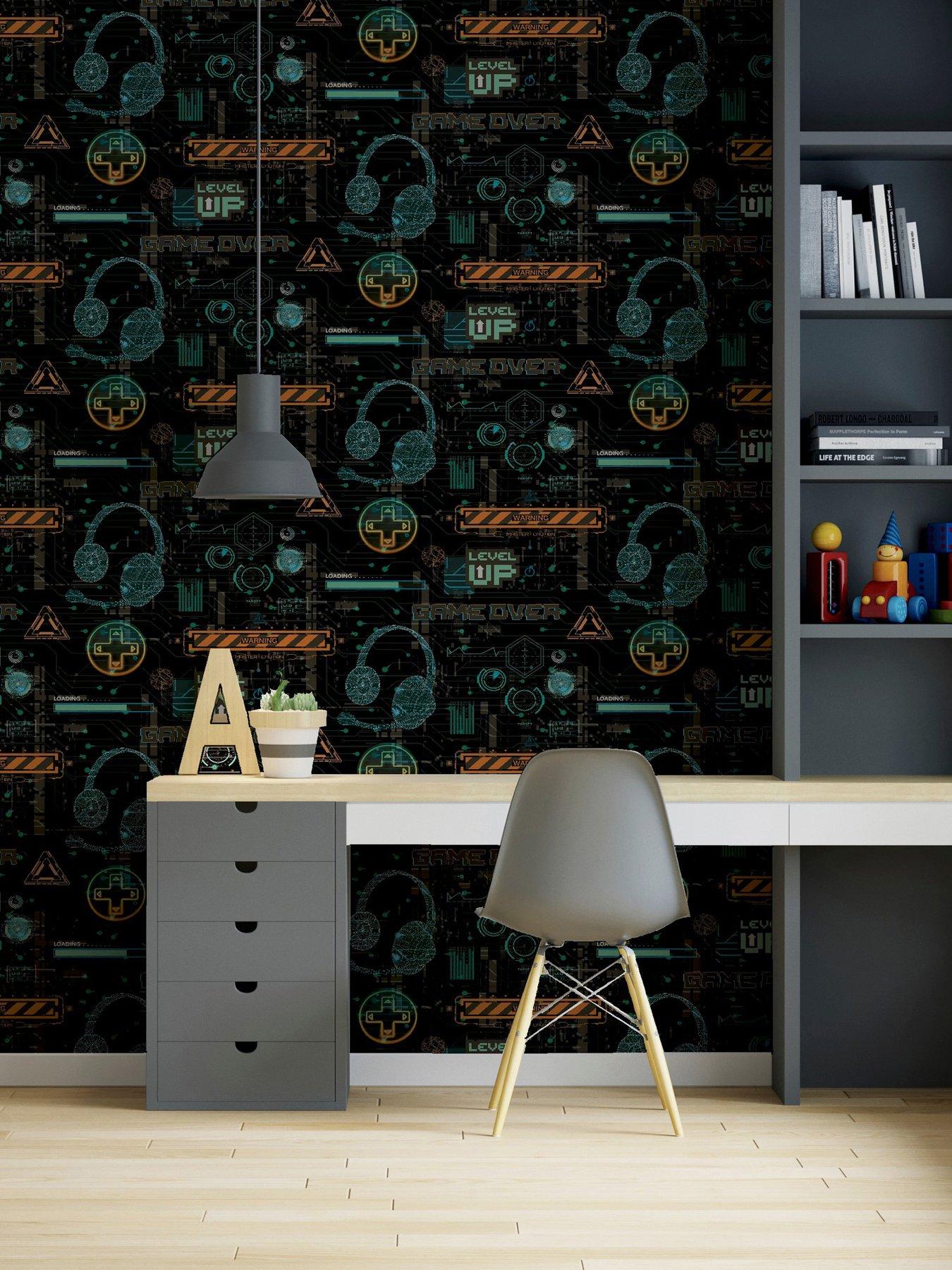  image of arthouse-gamer-multicoloured-wallpaper
