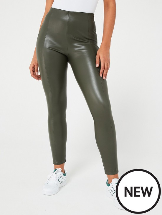 front image of everyday-faux-leather-leggings