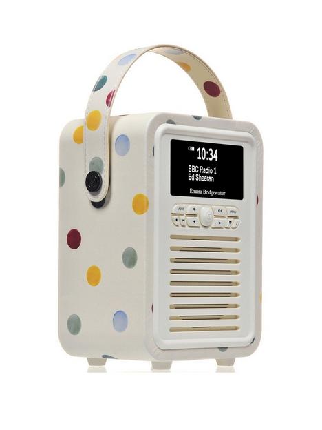 vq-retro-mini-portable-dab-radio-with-bluetooth-polka-dot
