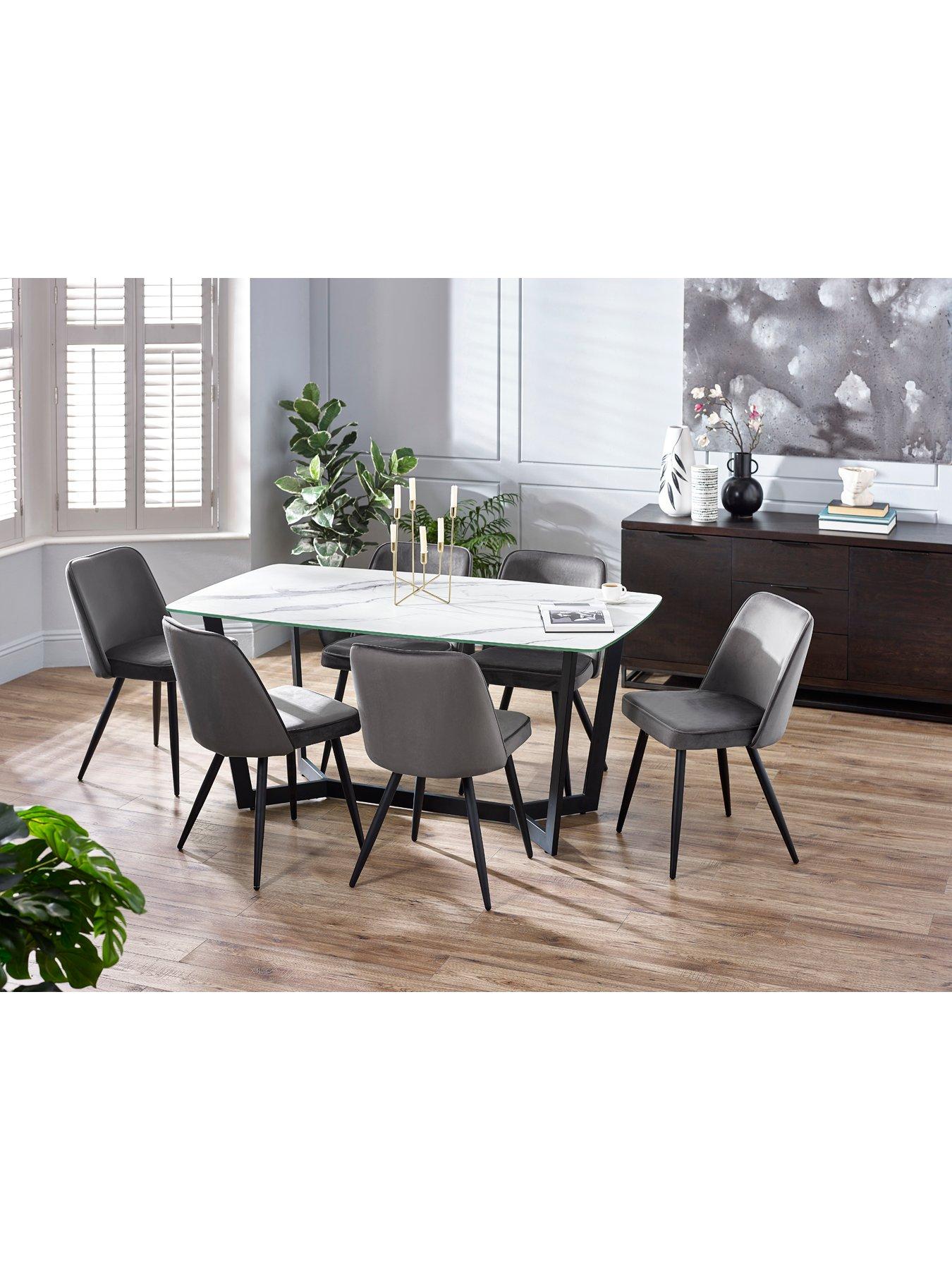 undefined Olympus Dining Table & 6 Burgess Chairs