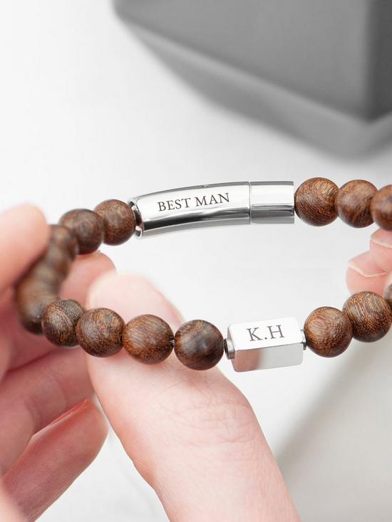 stillFront image of treat-republic-personalised-mens-wooden-bracelet