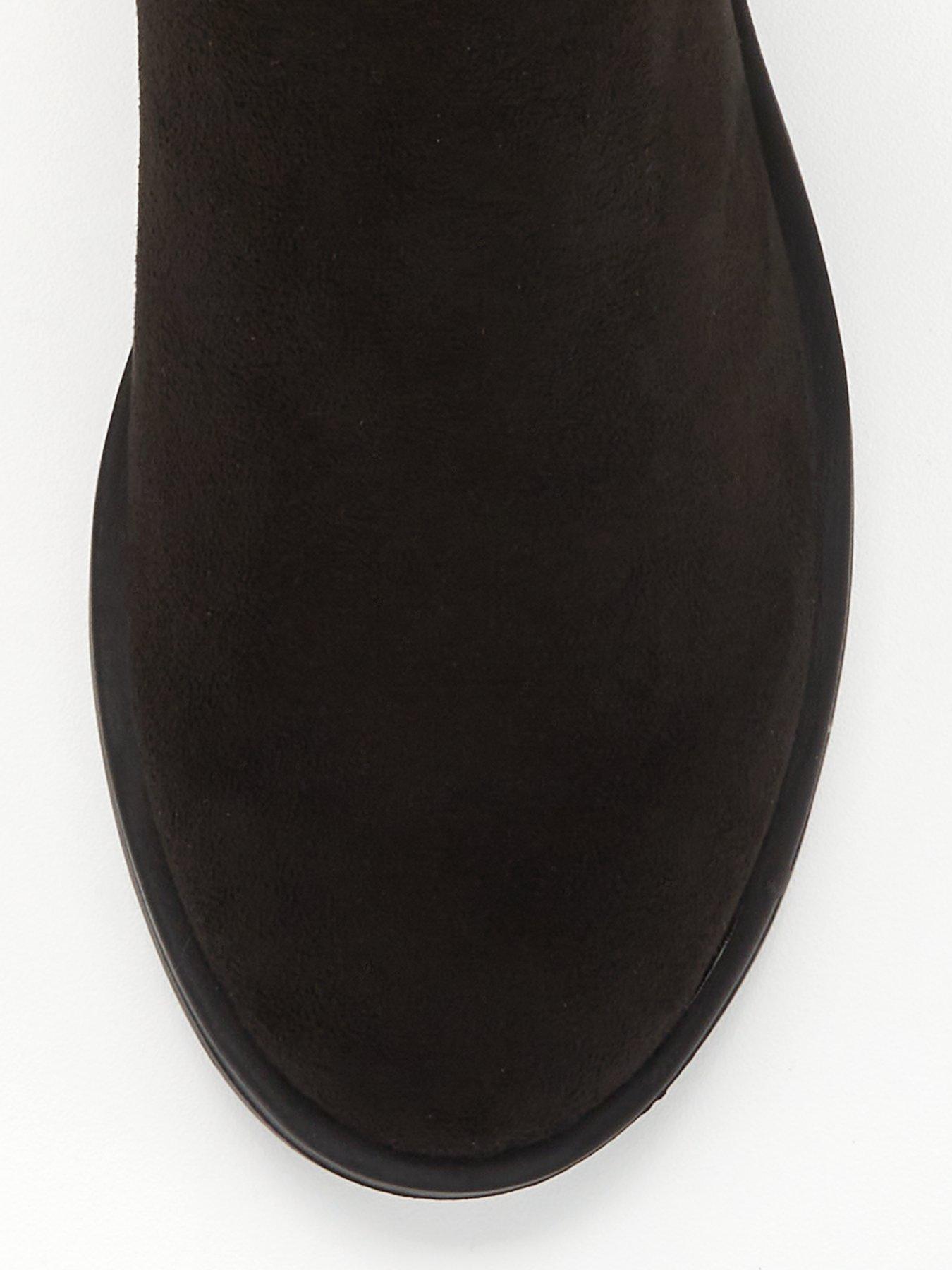 Image 4 of 6 of The Very Collection Comfort Slouch Knee Boot with Wider Fitting Calf - Black