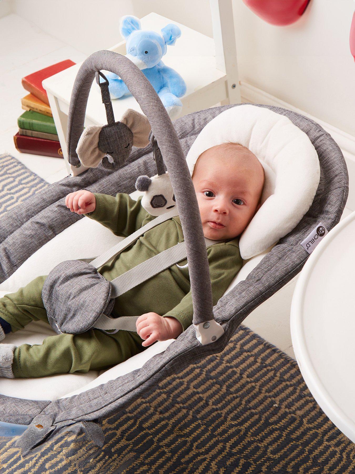 My Child Drift Baby Rocker Seat- Grey/Cream | Littlewoods