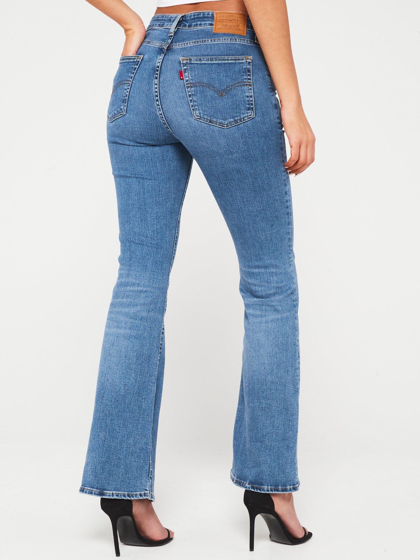 Levi's® 726™ High Rise Flare Jeans Blue | Queens