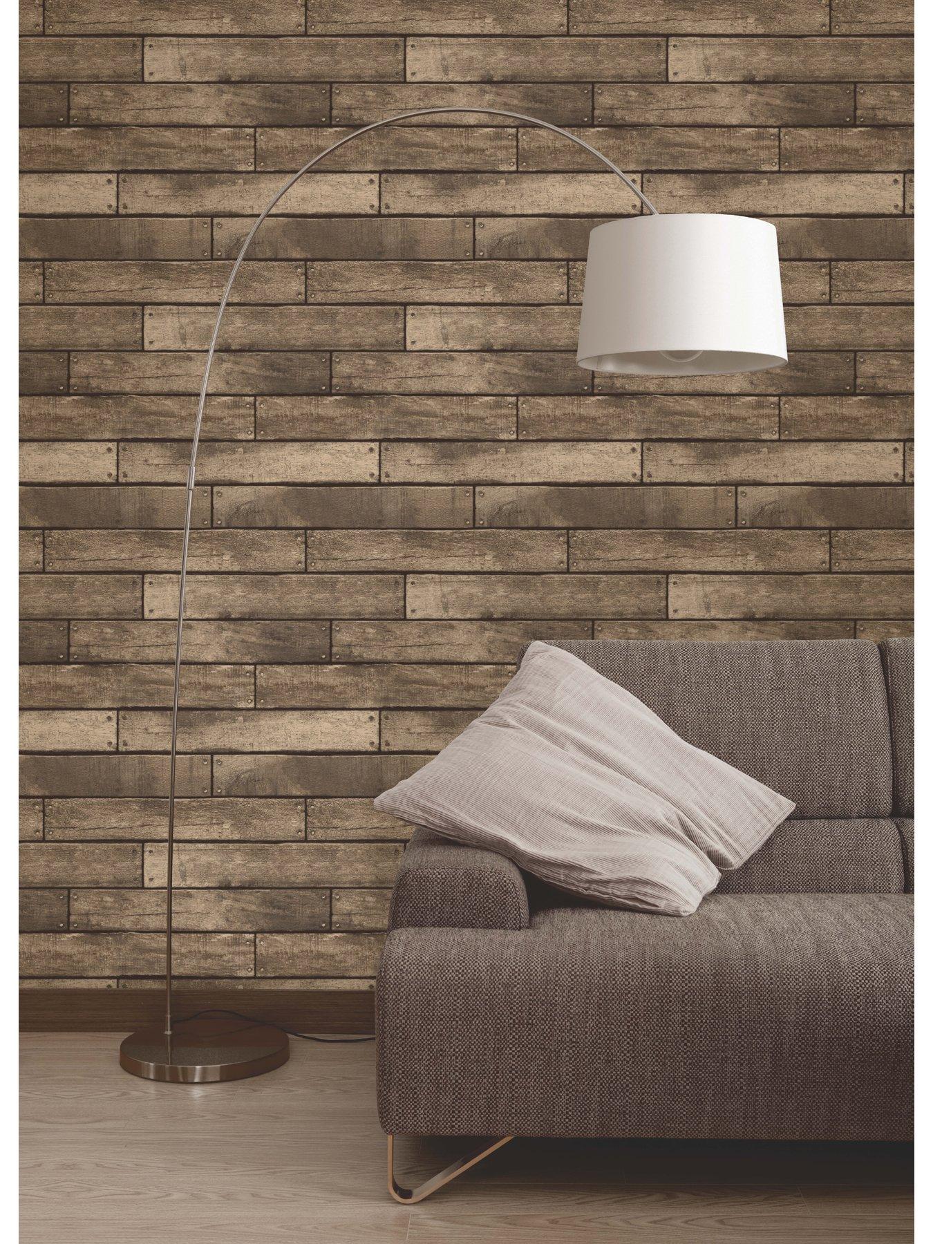 fine-decor-distinctive-wooden-plank-gold-wallpaper