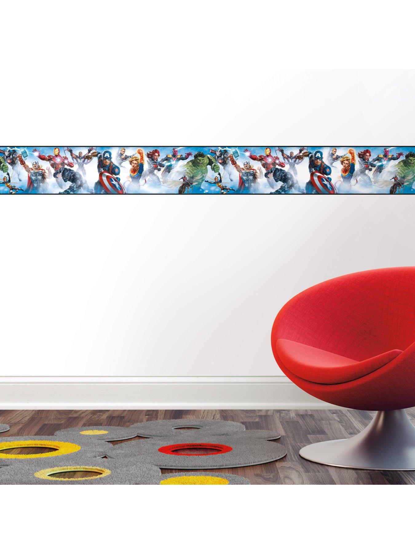 fine-dcor-avengers-gallery-peel-and-stick-wall-decal-border