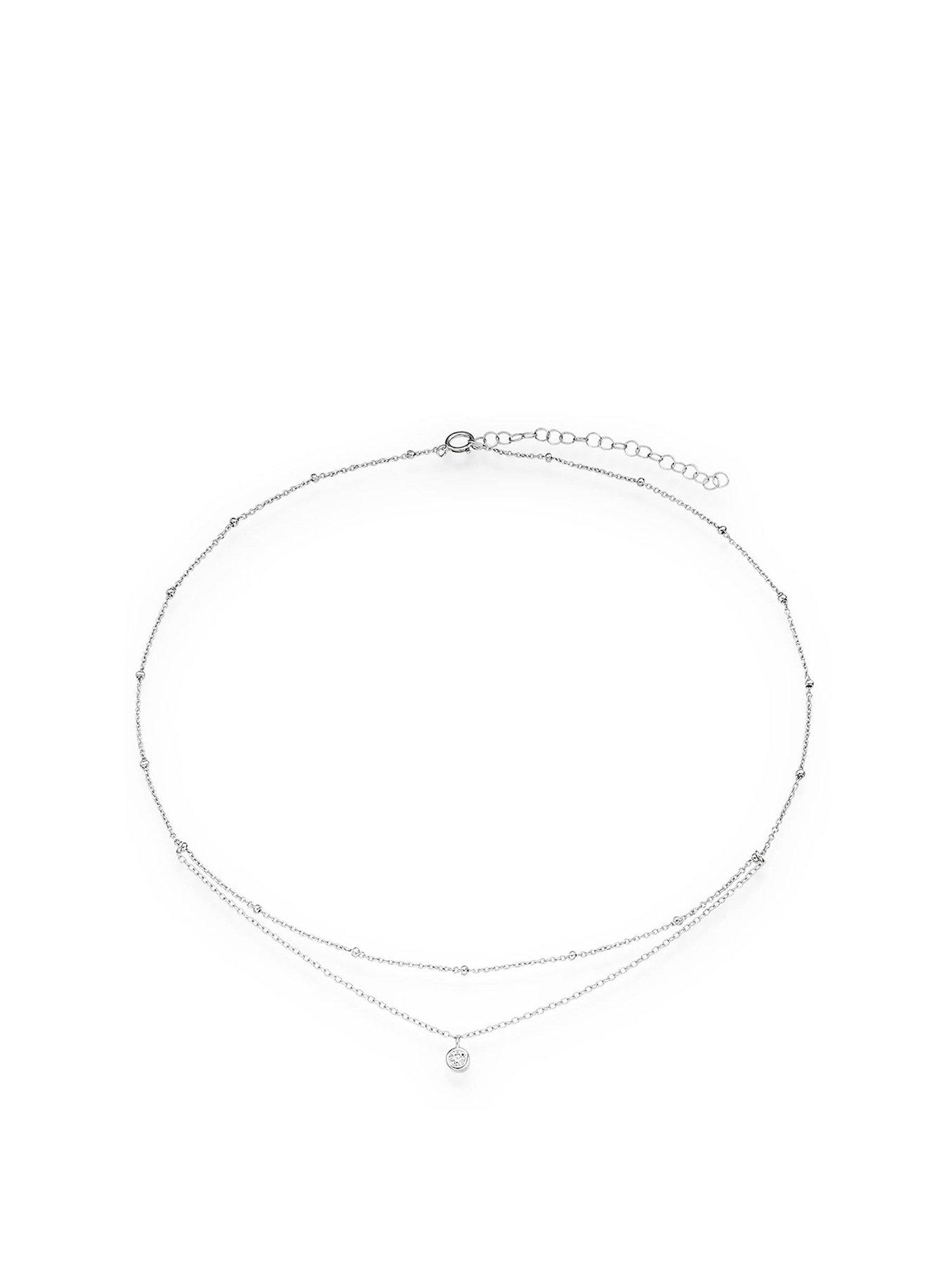beaverbrooks-silver-cubic-zirconia-choker-necklace