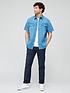 image of levis-short-sleeve-relaxed-fit-western-shirt-blue