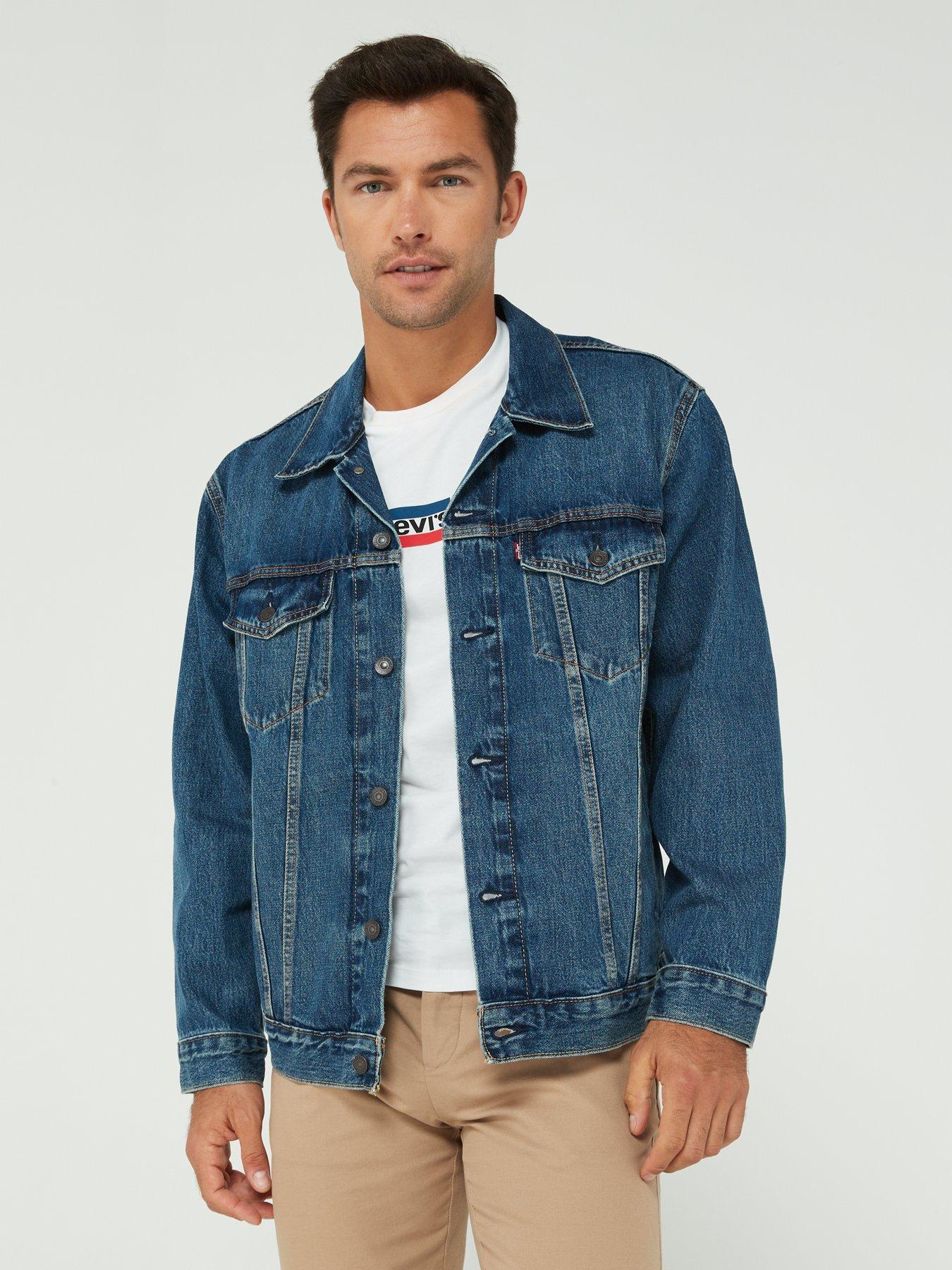 Levi s Original Denim Trucker Jacket Dark Wash littlewoods