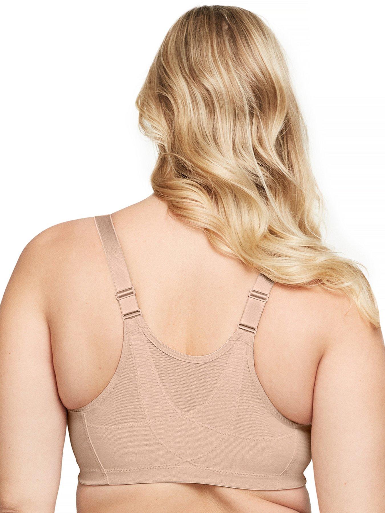 NEW 52K Glamorise Sport Bra Nude /Tan Wire-free NOWT