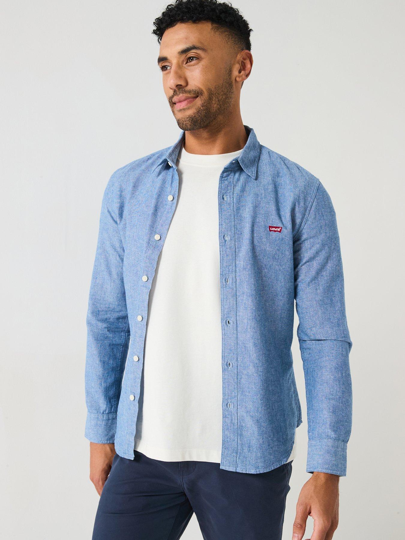 levis-long-sleeve-battery-housemark-logo-slim-fit-shirt-blue