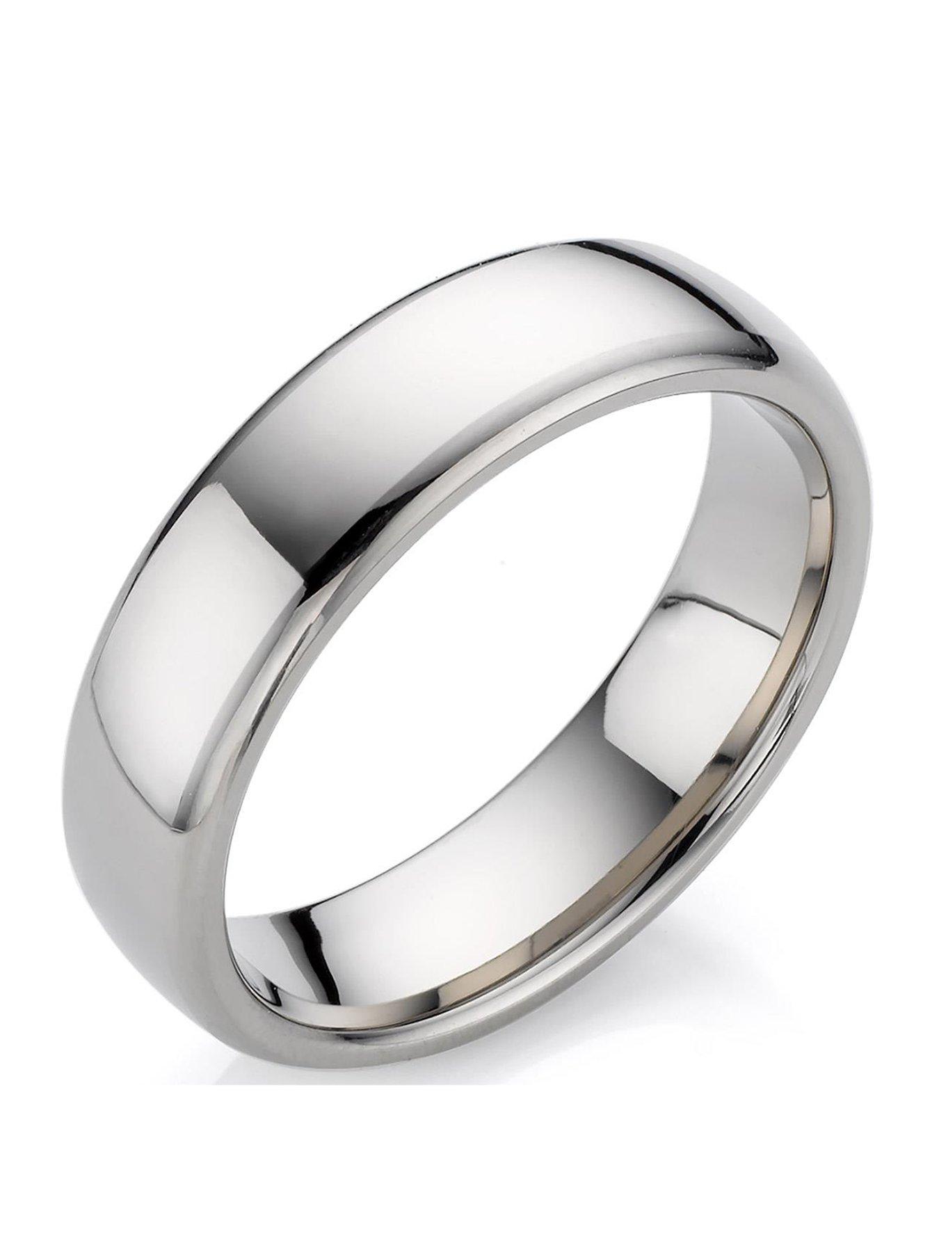 Beaverbrooks Men's Polished Titanium Ring