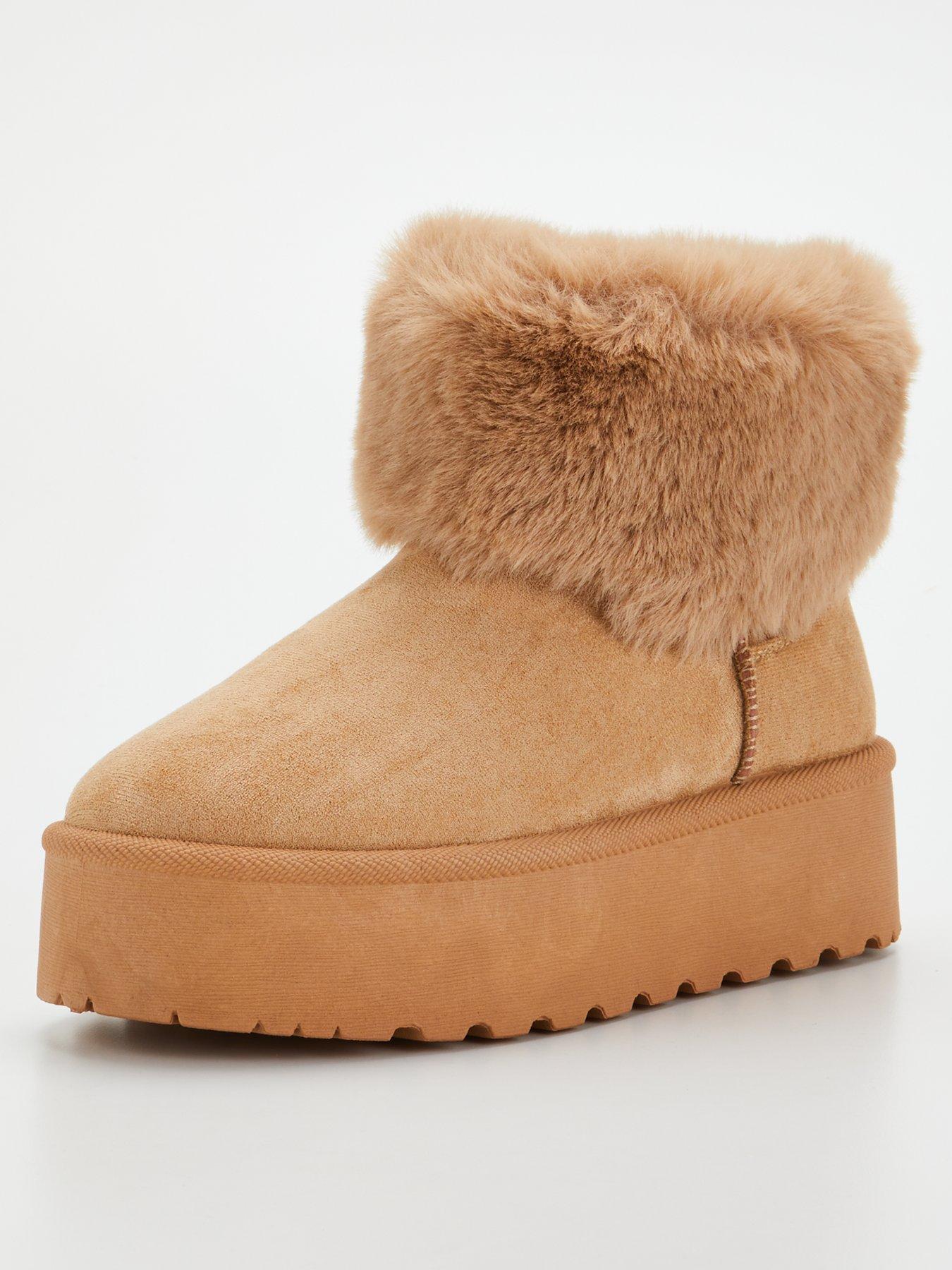 Cheap fur best sale boots for sale