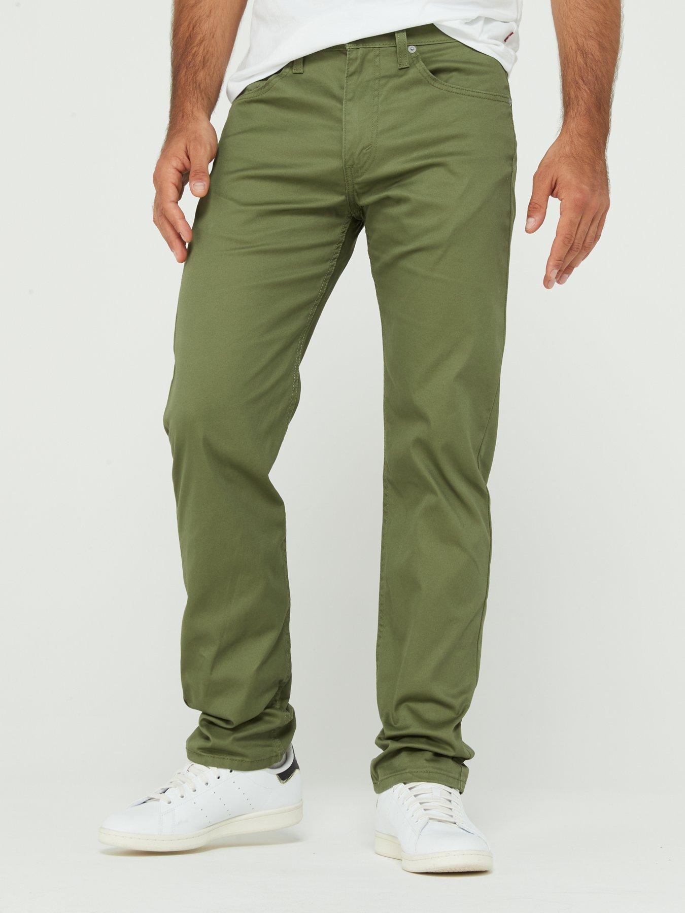 Levi s 502 Tapered Fit Jeans Bluish Olive Green littlewoods