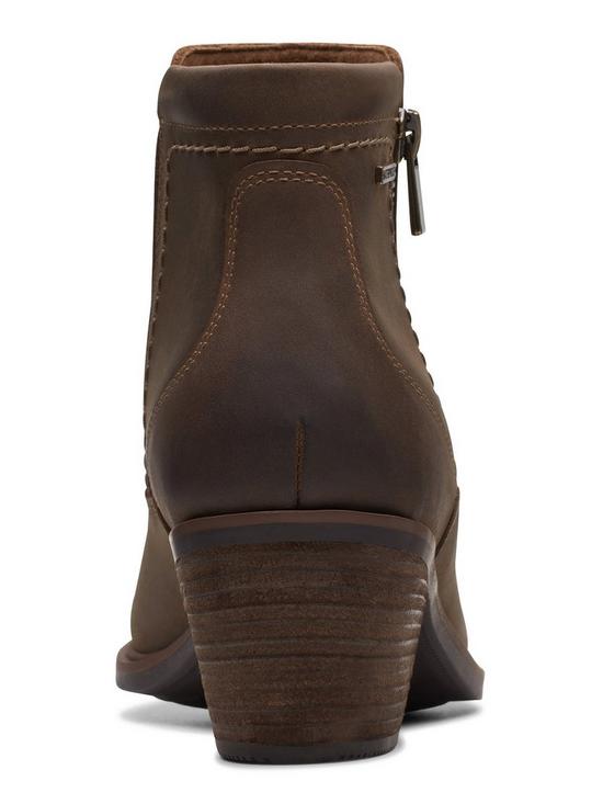 stillFront image of clarks-neva-zip-wp-boots-taupe-leather