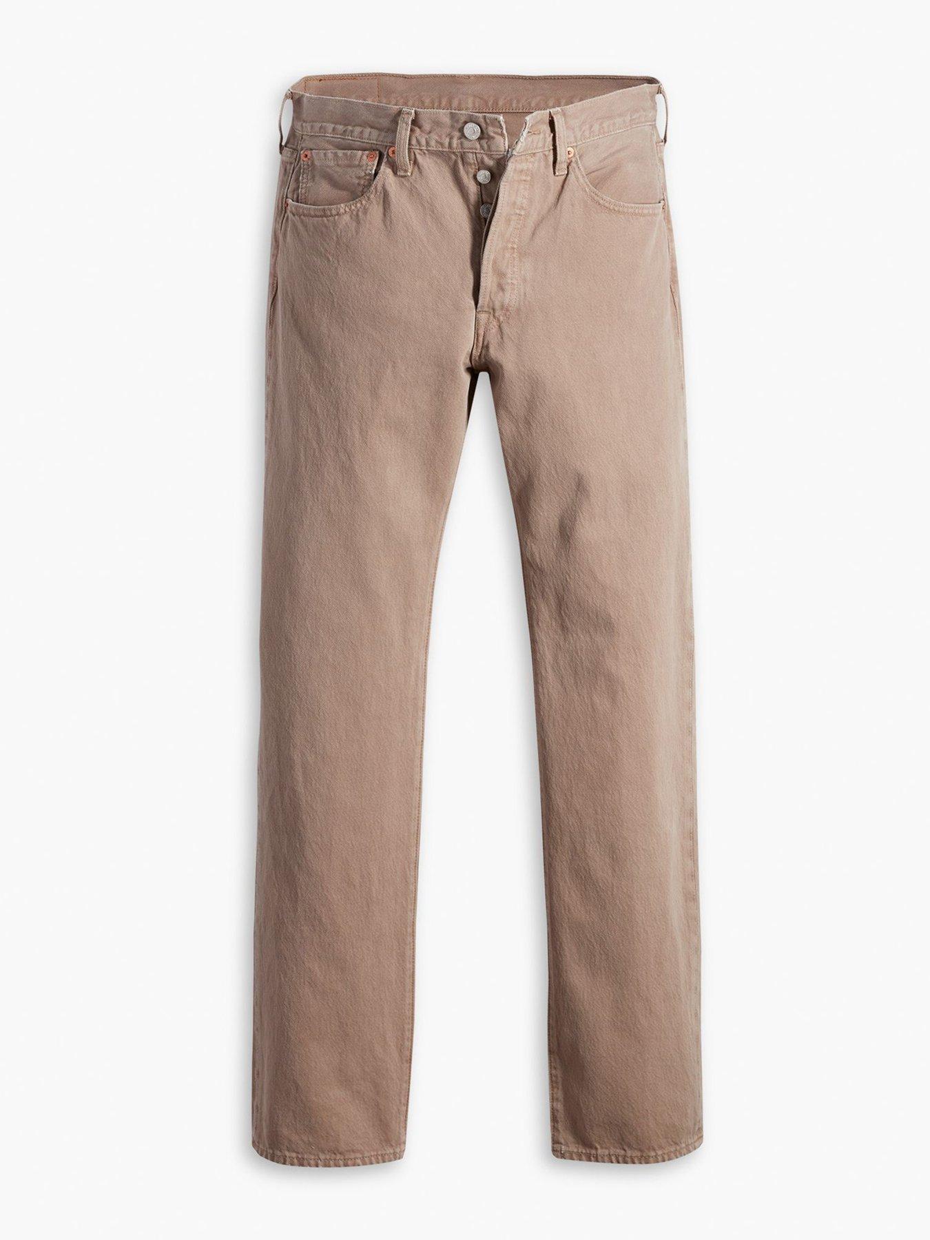 Levis 501 beige jeans hotsell